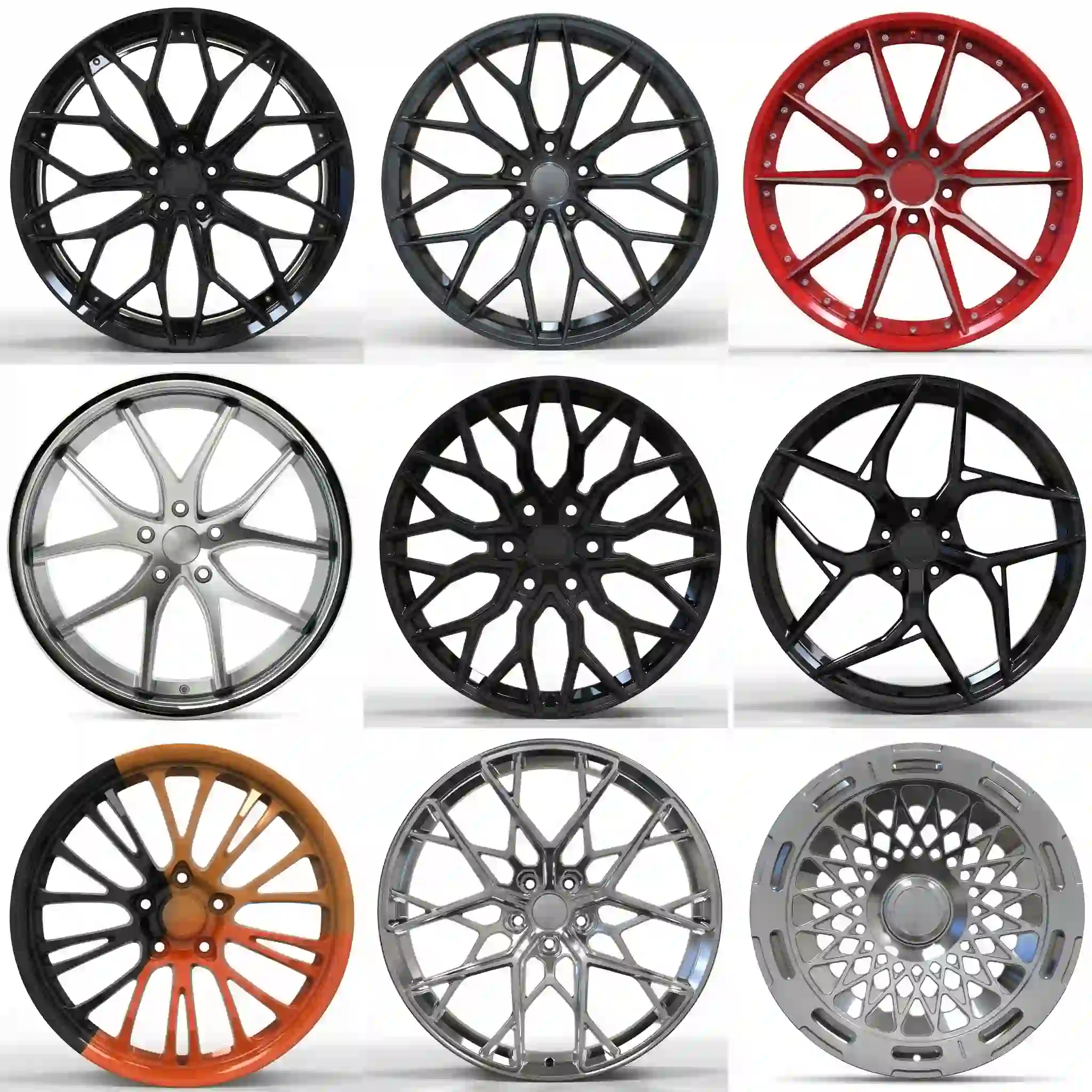 VERTEX Custom Forged Alloy Wheels 16-26 Inch Deep Concave Rims for ...