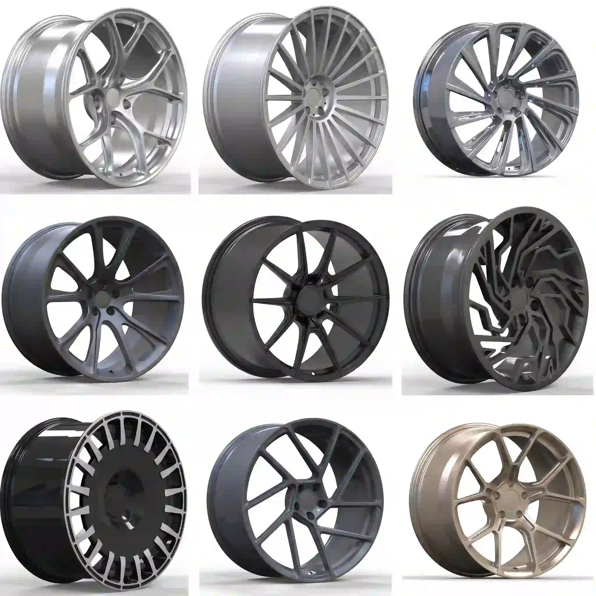 VERTEX Custom Forged Alloy Wheels 16-26 Inch Deep Concave Rims for ...